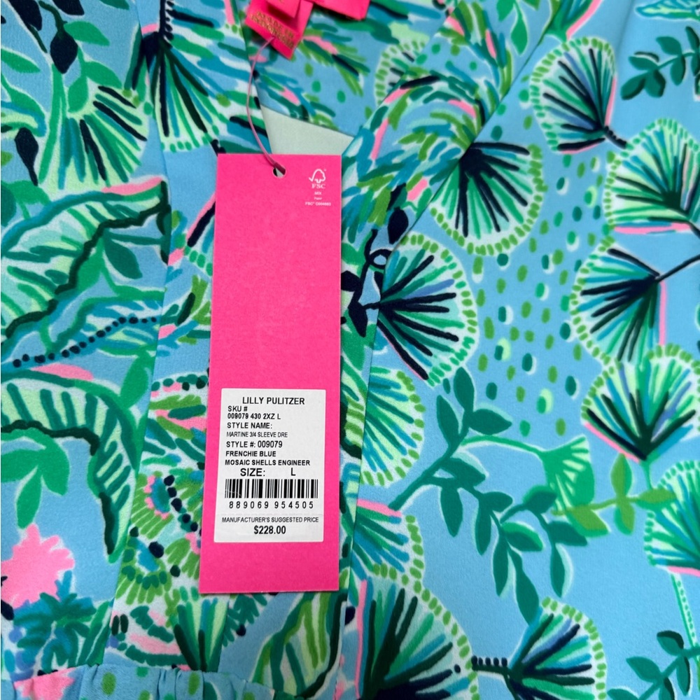 Lilly Pulitzer Martine 3/4 sleeve dress